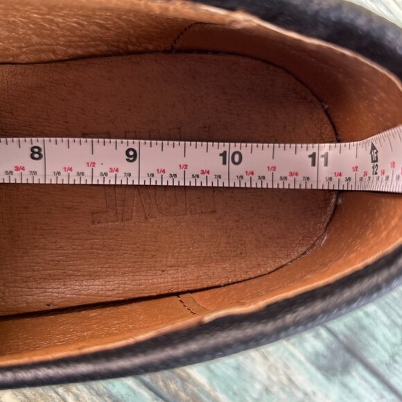 Frye Otis Penny Loafer Mens Sz 10.5D Black Antique Full Grain Leather Apron Toe - Picture 8 of 12